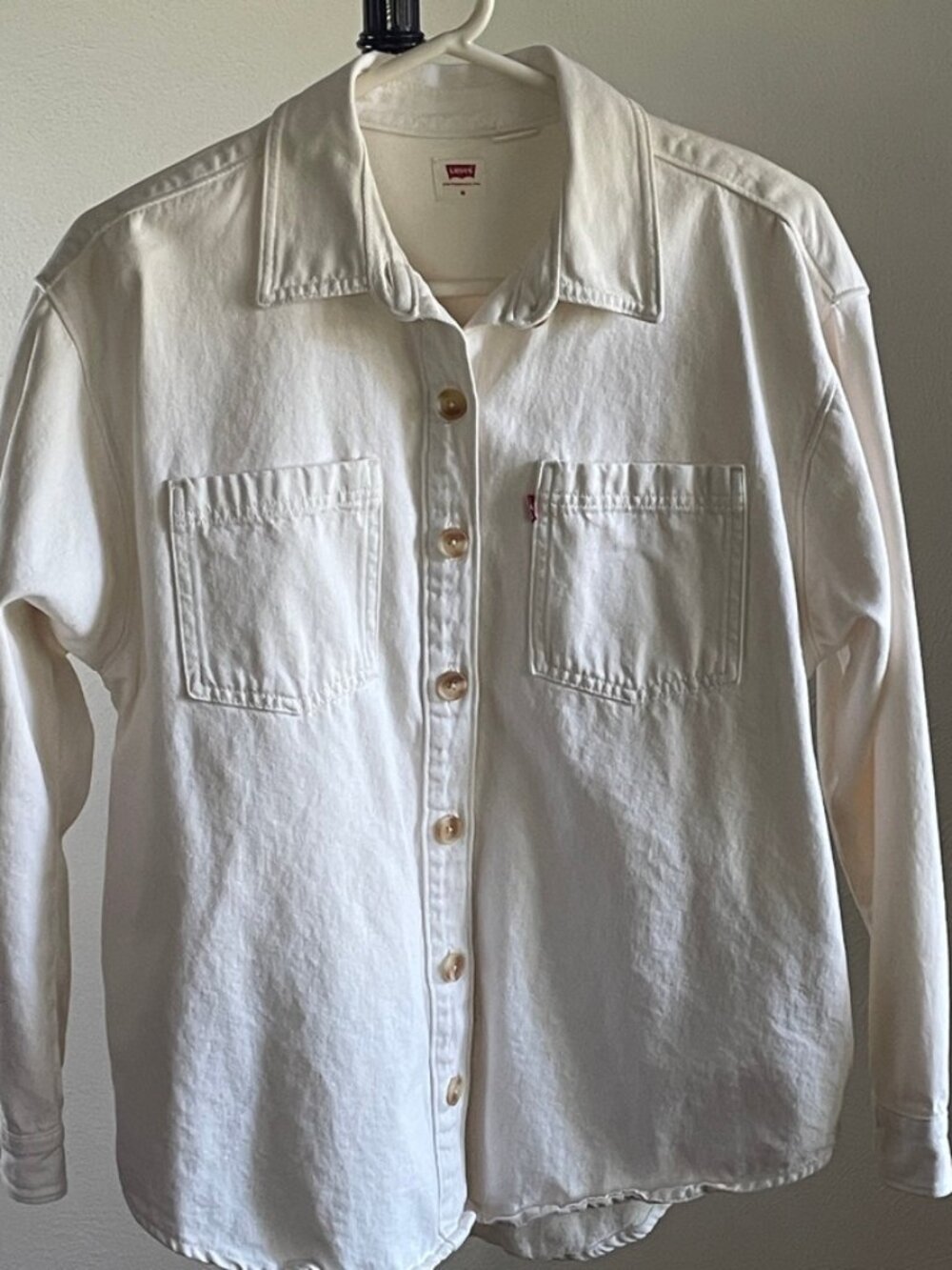 Levi's Red Label Iris Overshirt - Natural Ecru Denim Size Medium
